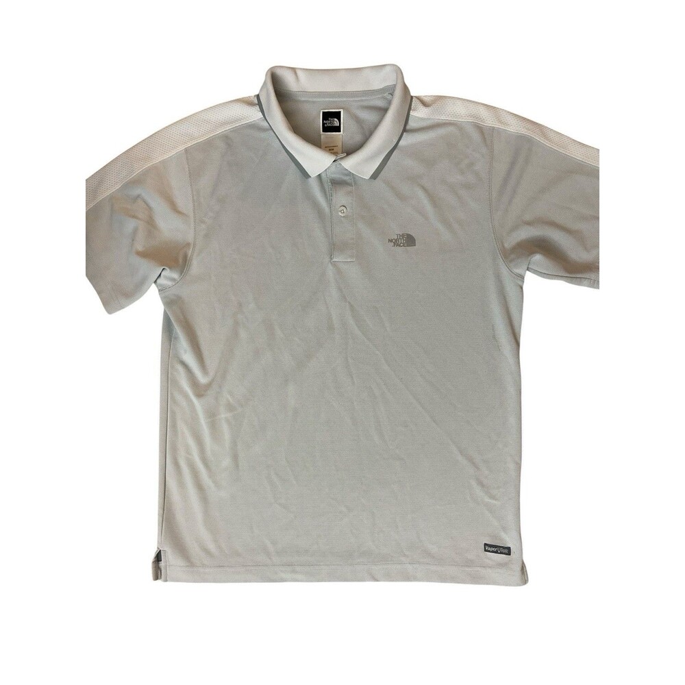 The North Face Men’s Polo Shirt M VaporWick Gray Performance Golf Hiking Top‎